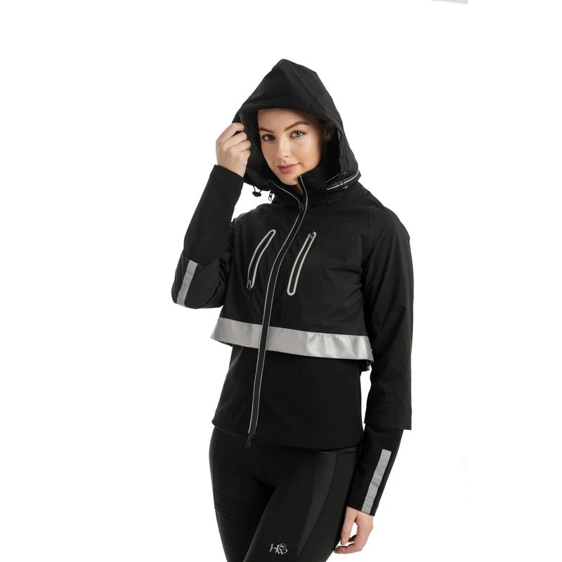 Horseware Women's Reflective H2O Jacket - Black H2O 2 Horseware Women's Reflective H2O Jacket - Black H2O - Image 2