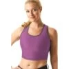 Cheata Women's Trotter Sports Bra - Purple/Dark Grey