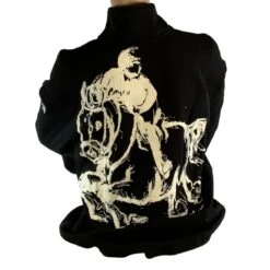 Animals To Wear "One More" 1/4 Zip Sweatshirt - Black