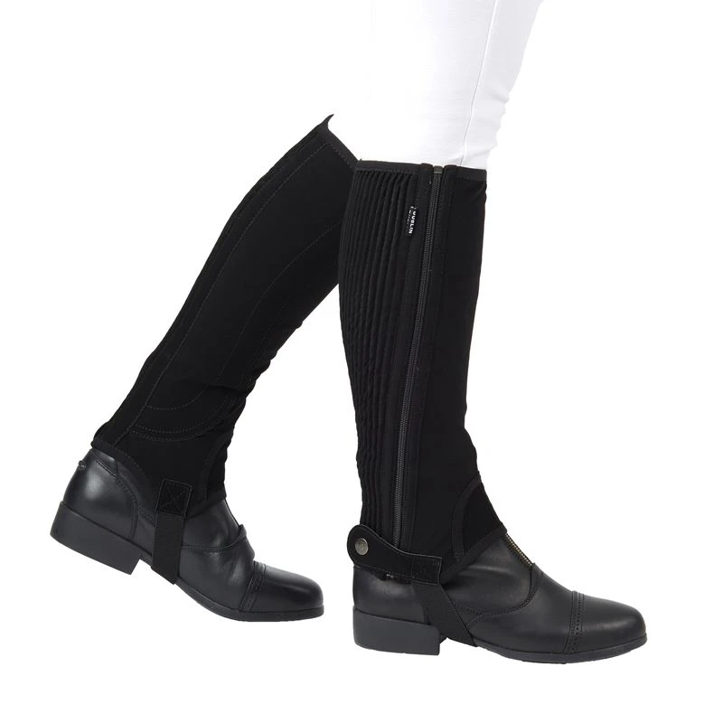 Dublin Easy-Care Half Chaps II - Black 1 Dublin Easy-Care Half Chaps II - Black
