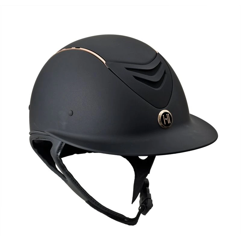 One K Avance Wide Brim Rose Gold Stripe Helmet - Black Matte Rose Gold Stripe 1 One K Avance Wide Brim Rose Gold Stripe Helmet - Black Matte Rose Gold Stripe