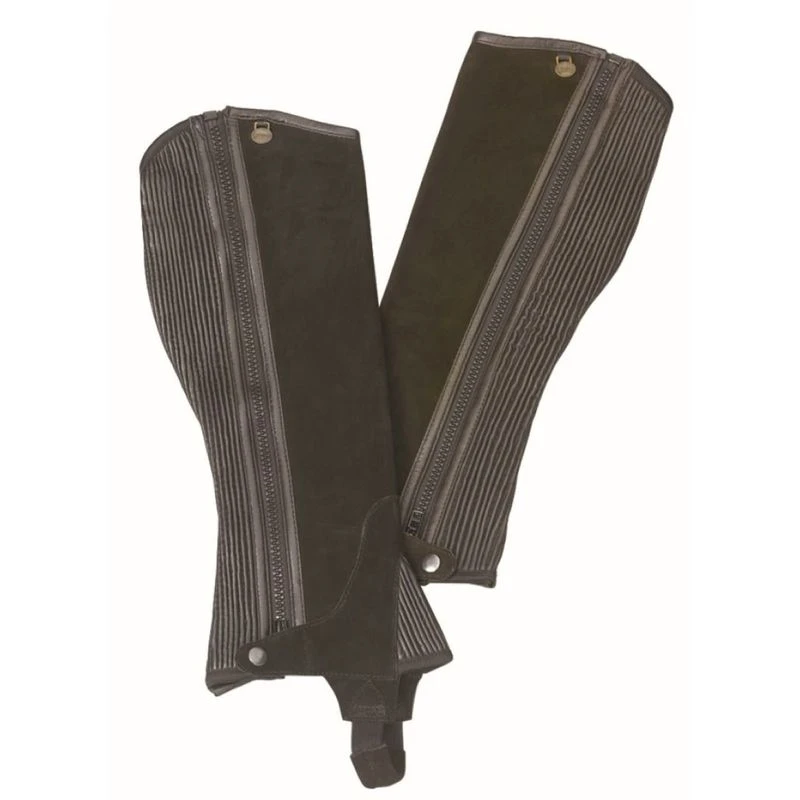 Ovation Pro Suede Half Chaps - Brown 1 Ovation Pro Suede Half Chaps - Brown