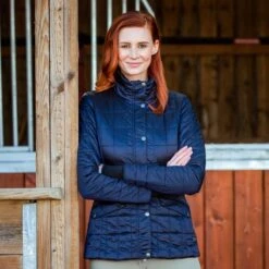 B Vertigo Women's Julianne Quilted Jacket - Dark Navy -Horse Rider Wear 348238 800 800