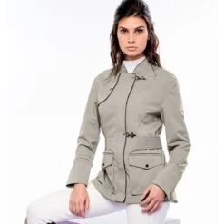 Alessandro Albanese Women's Imperia Waterproof Jacket - Taupe -Horse Rider Wear 351810 800 800