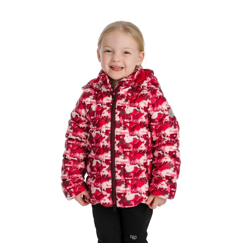 Horseware Kids' Quilted Jacket - Horse Camo Print 1 Horseware Kids' Quilted Jacket - Horse Camo Print
