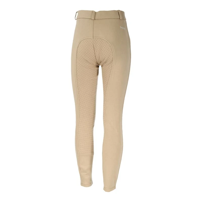 Horze Kids' Active Full Seat Breeches - Tan 2 Horze Kids' Active Full Seat Breeches - Tan - Image 2