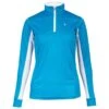 Horze Women's Trista Long Sleeve Technical Sun Shirt - Paradise Blue/White