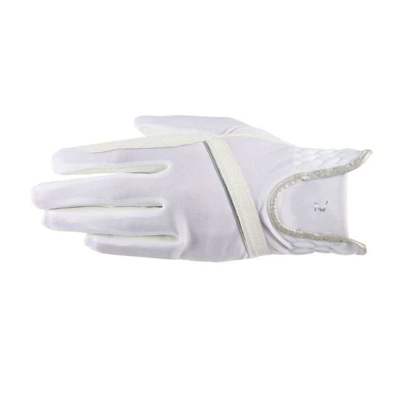 Horze Evelyn Breathable Gloves - White 1 Horze Evelyn Breathable Gloves - White