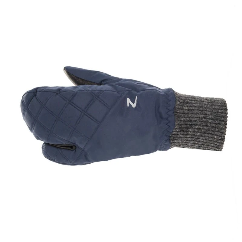 Horze Padded Three Finger Winter Mittens - Peacoat Dark Blue 3 Horze Padded Three Finger Winter Mittens - Peacoat Dark Blue - Image 3