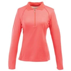 Ovation Women's Thesie Long Sleeve Tech Shirt - Summer Peach
