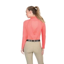 Ovation Women's Thesie Long Sleeve Tech Shirt - Summer Peach -Horse Rider Wear 395369 800 800