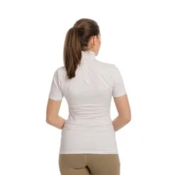 Horseware Women's Lisa Technical Short Sleeve Competition Top - White -Horse Rider Wear 399254 800 800