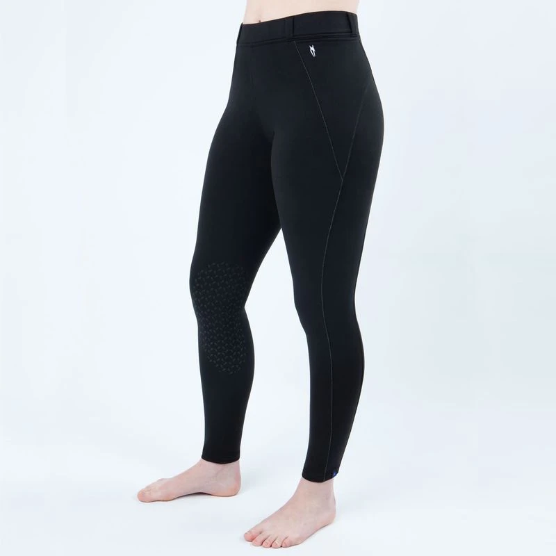 Irideon Kids' Himalayer Capriole Knee Patch Tights - Black 2 Irideon Kids' Himalayer Capriole Knee Patch Tights - Black - Image 2