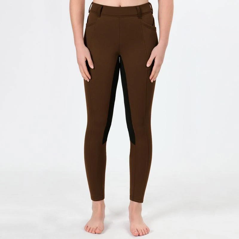 Irideon Kids' Thermasoft Knee Patch Breeches - Cobalt 1 Irideon Kids' Thermasoft Knee Patch Breeches - Cobalt