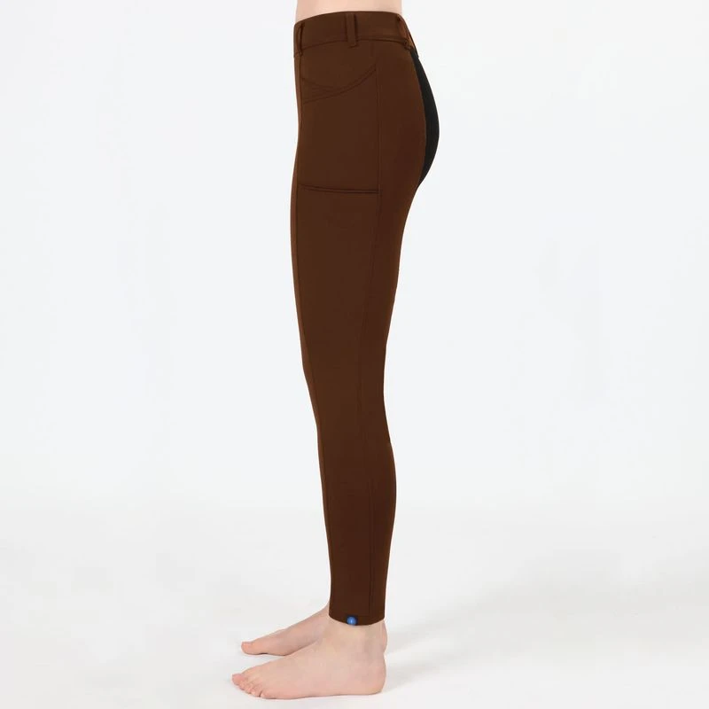 Irideon Kids' Thermasoft Knee Patch Breeches - Cobalt 4 Irideon Kids' Thermasoft Knee Patch Breeches - Cobalt - Image 4