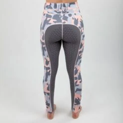 Irideon Women's Horsehead Camo Full Seat Tights - Radiant Peach -Horse Rider Wear 404768 800 800