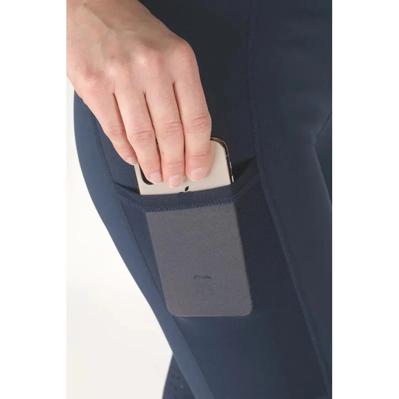 Shires Aubrion Women's Morden Knee Patch Summer Riding Tights - Navy 2 Shires Aubrion Women's Morden Knee Patch Summer Riding Tights - Navy - Image 2