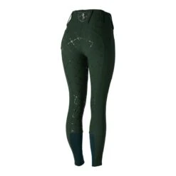 Horze Women's Desiree High Waist Full Seat Breeches - Mountain View Green 6 Horze Women's Desiree High Waist Full Seat Breeches - Mountain View Green -Horse Rider Wear 415103 800 800