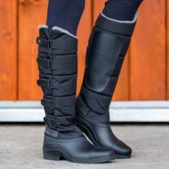 Horze Utah Thermo Boots - Black 6 Horze Utah Thermo Boots - Black -Horse Rider Wear 415825 800 800
