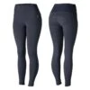 Horze Women's Gillian Silicone Full Seat Tights - Dark Navy