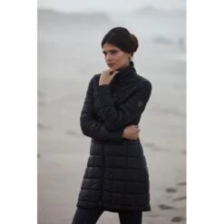 Alessandro Albanese Women's Insula Quilted Long Coat - Black 5 Alessandro Albanese Women's Insula Quilted Long Coat - Black -Horse Rider Wear 421150 800 800