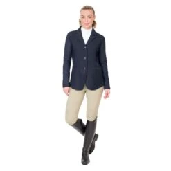 Ovation Women's Signature AirFlex 3-Button Show Coat - Navy