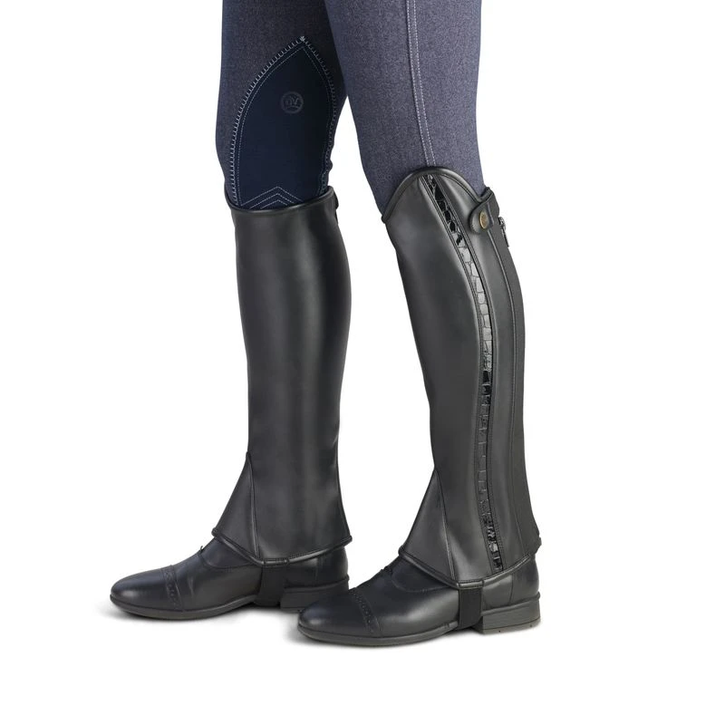 Ovation Alexus Rexion Half Chaps - Black Croc 1 Ovation Alexus Rexion Half Chaps - Black Croc