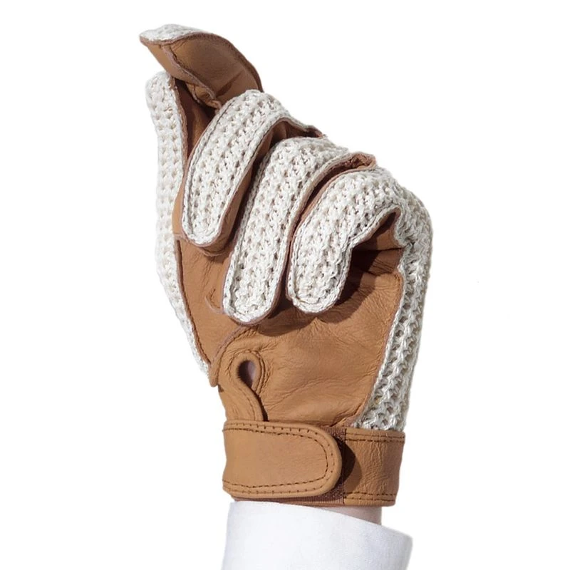 Ovation Leather Crochet Glove - Tan 1 Ovation Leather Crochet Glove - Tan