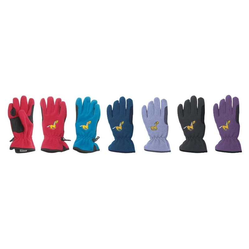 Equistar Kids' EquiStar Pony Fleece Glove - Raspberry Red 1 Equistar Kids' EquiStar Pony Fleece Glove - Raspberry Red