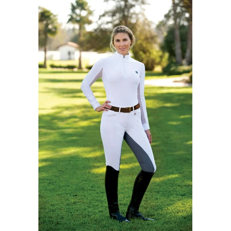 Romfh Women's Sarafina Full Seat Breech - White/Lt Grey 2 Romfh Women's Sarafina Full Seat Breech - White/Lt Grey - Image 2