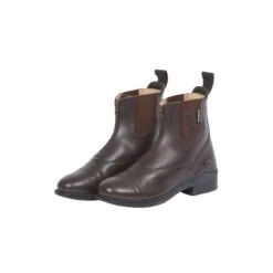 Dublin Women's Evolution Zip Front Paddock Boots - Brown -Horse Rider Wear 443174 800 800