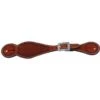 Western Rawhide Country Legend Spur Straps With Border - Chestnut