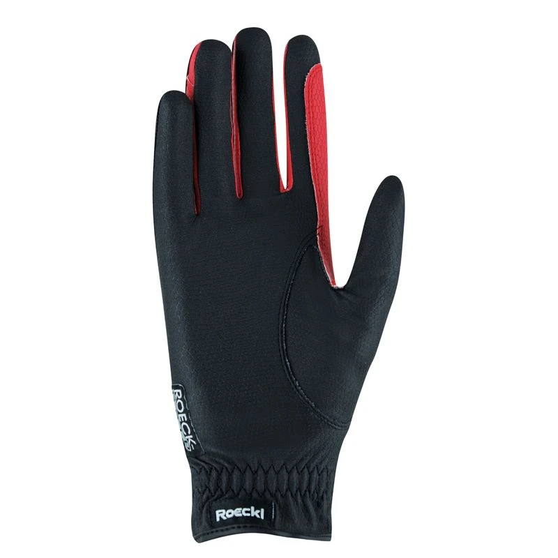 Roeckl Malta Gloves - Black/Red 2 Roeckl Malta Gloves - Black/Red - Image 2