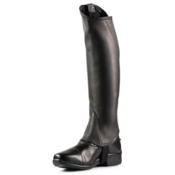 Horze Soft Leather Half Chaps - Black -Horse Rider Wear 451378 800 800