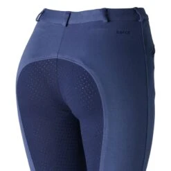 Horze Women's Active Full Seat Breeches - Coastal Fjord Blue/Patriot Blue -Horse Rider Wear 453291 800 800