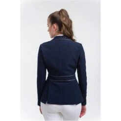 Cavalliera Women's Venice Show Jacket - Navy Blue/Grey -Horse Rider Wear 455462 800 800