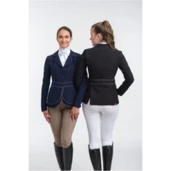 Cavalliera Women's Venice Show Jacket - Navy Blue/Grey -Horse Rider Wear 455463 800 800