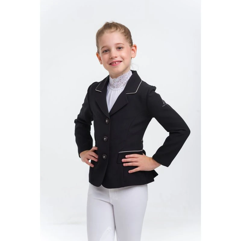 Cavalliera Kids' Crystal Purity Show Jacket - Black 1 Cavalliera Kids' Crystal Purity Show Jacket - Black