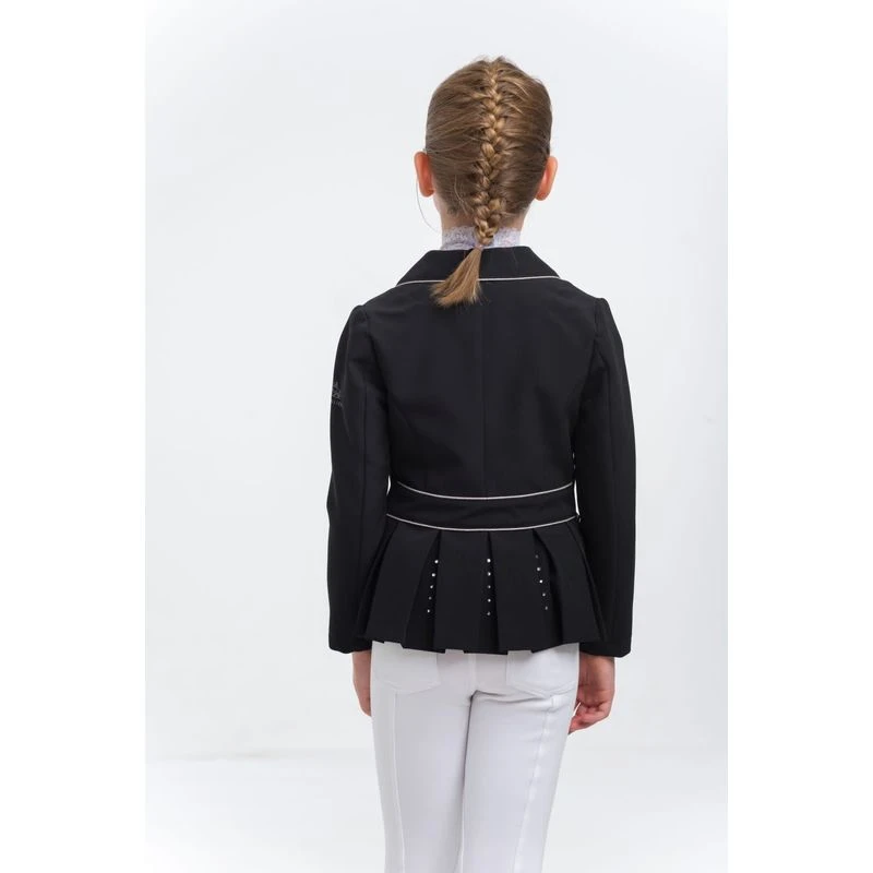 Cavalliera Kids' Crystal Purity Show Jacket - Black 2 Cavalliera Kids' Crystal Purity Show Jacket - Black - Image 2
