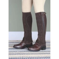 Shires Moretta Suede Half Chaps - Brown