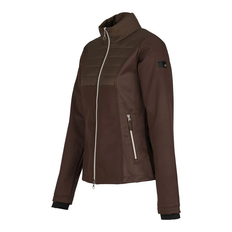 Horze Women's Maeve Softshell Hybrid Jacket - Chocolate Chip Brown 1 Horze Women's Maeve Softshell Hybrid Jacket - Chocolate Chip Brown