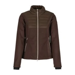 Horze Women's Maeve Softshell Hybrid Jacket - Chocolate Chip Brown 9 Horze Women's Maeve Softshell Hybrid Jacket - Chocolate Chip Brown -Horse Rider Wear 475696 800 800