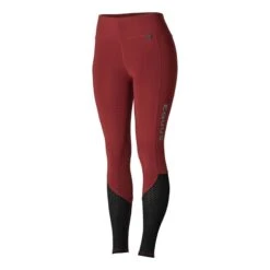 Horze Women's Gwen Full Seat Leggings W/Mesh - Dark Red -Horse Rider Wear 476457 800 800