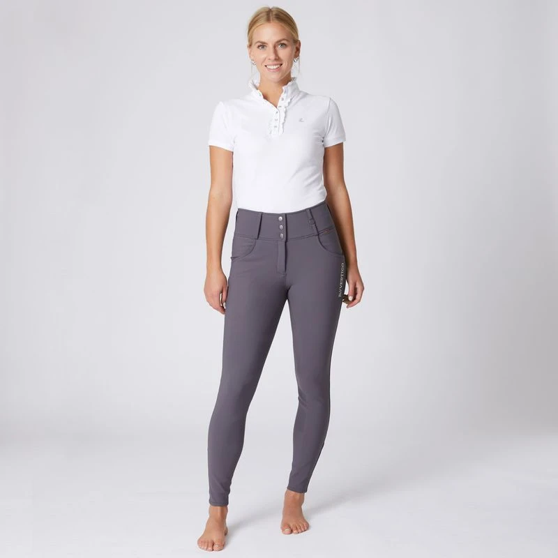 B Vertigo Women's Dianne Thermo Full Seat Breeches - Periscope Dark Grey 4 B Vertigo Women's Dianne Thermo Full Seat Breeches - Periscope Dark Grey - Image 4