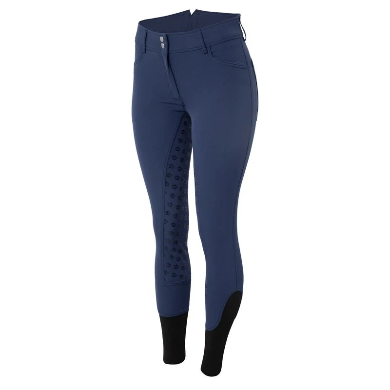 Horze Women's Queenie Silicone Full Seat Riding Breeches W/Crystals - Imperial Dark Blue 6 Horze Women's Queenie Silicone Full Seat Riding Breeches W/Crystals - Imperial Dark Blue - Image 6