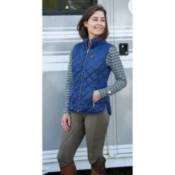 FITS Women's Everly Reversible Vest - Navy/Navy Red Plaid -Horse Rider Wear 481560 800 800