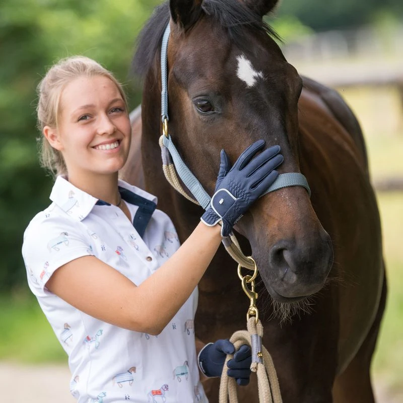 Roeckl Women's Lona Gloves - Navy/Silver 2 Roeckl Women's Lona Gloves - Navy/Silver - Image 2