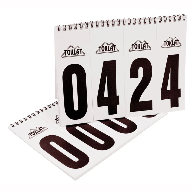 Toklat Number Flip Chart - White/Black 1 Toklat Number Flip Chart - White/Black