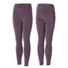 Horze Kids' Full Seat Tights W/Silicone Grip - Montana Grape Purple