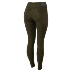 Horze Women's Tights W/Black Glitter - Brown -Horse Rider Wear 498855 800 800